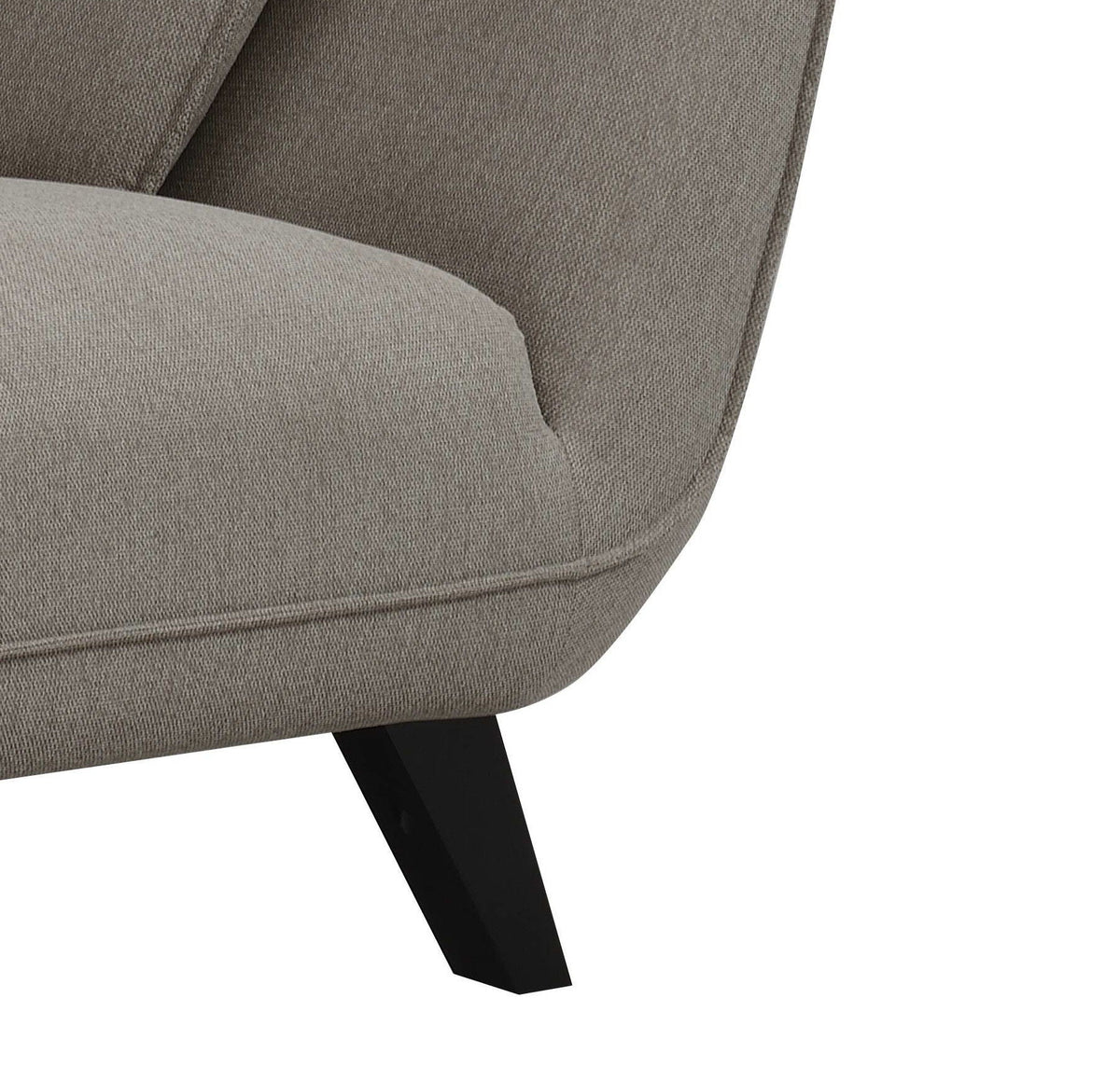 Nayeli Boucle Loveseat with Pocket Coil Seating - Gray or Dark Brown, photo 4 of 8
