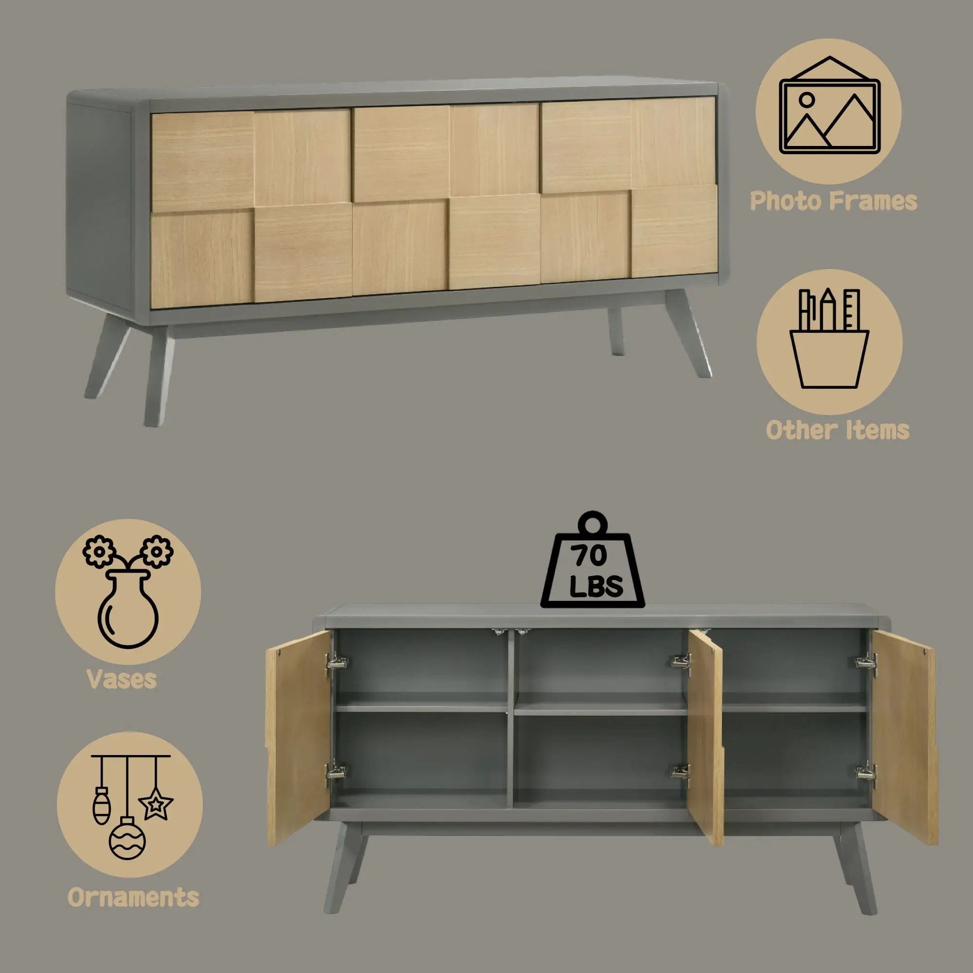 Blayde Server - Natural / Gray by HouseOfZazla