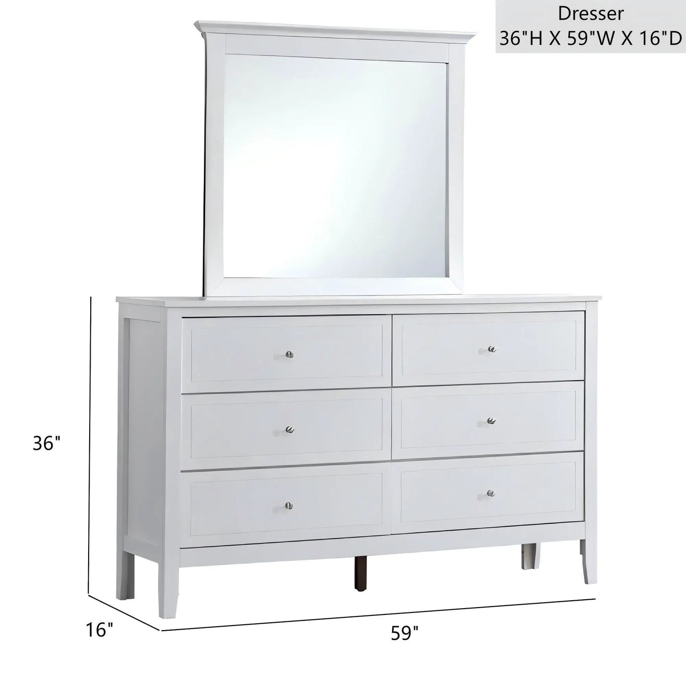 Daniel - Dresser, 6 Drawer by HouseOfZazla