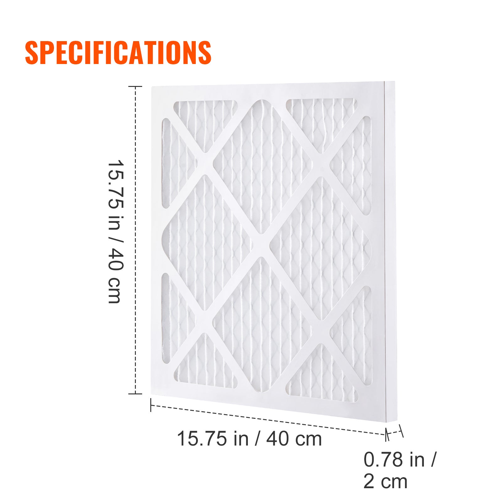 Protective Pre Filters, 5 Pack, 15.75'' x 15.75'' Air Filter Replacement by HouseOfZazla