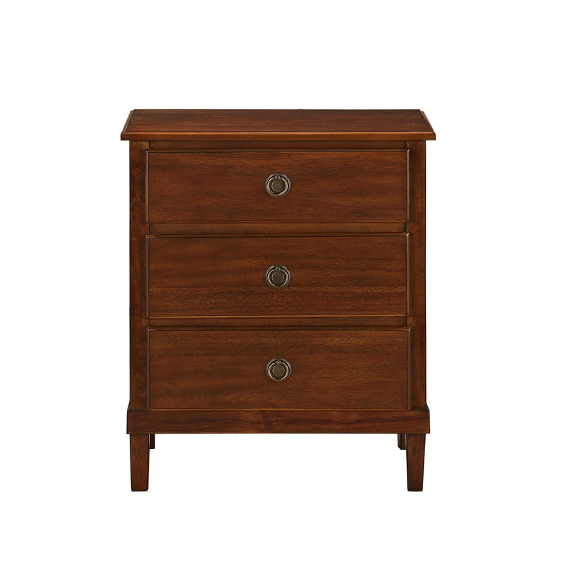 Chamberlin - 3 Drawer Nightstand - Brown by HouseOfZazla