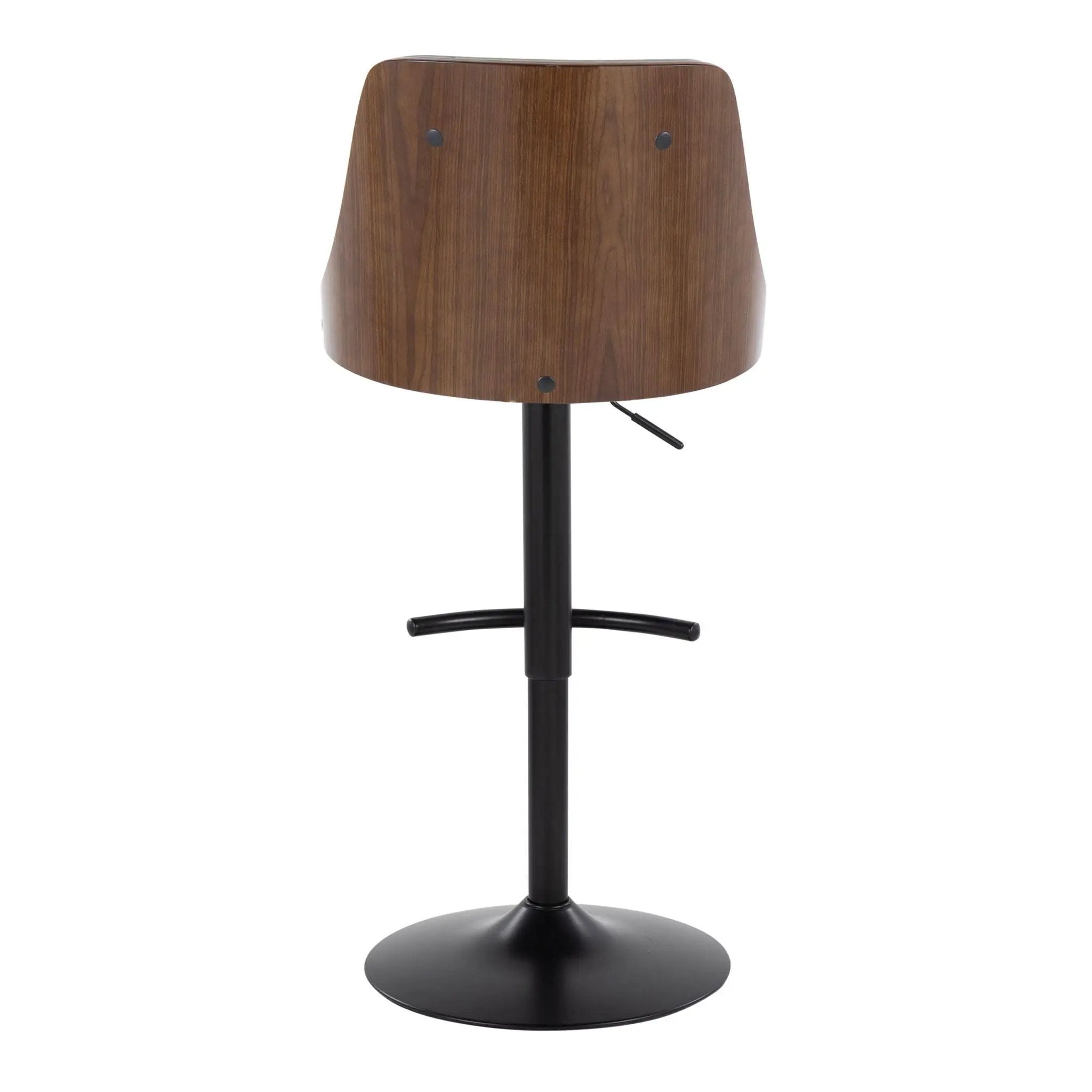Gianna - Mid Century Modern Adjustable Barstool, Swivel With Rounded T Footrest (Set of 2) by Unique Piece Furniture