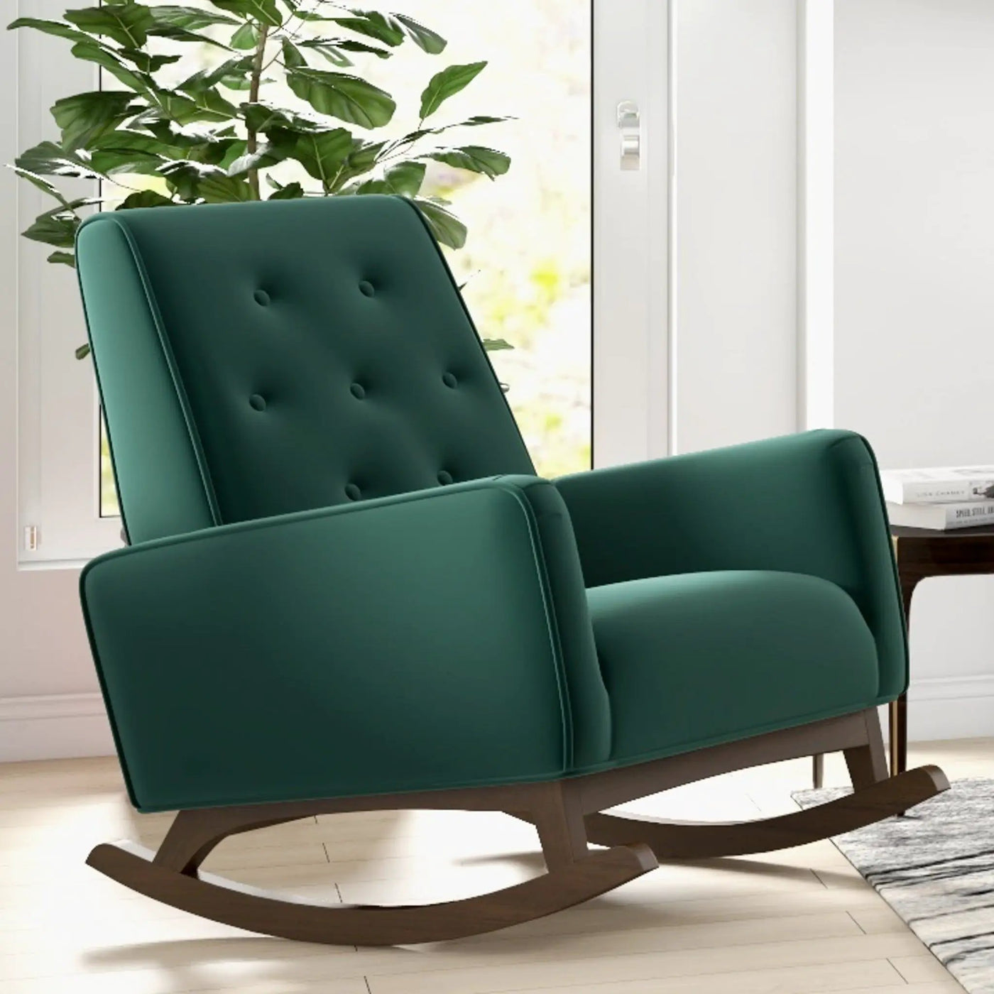 Demetrius - Solid Wood Rocking Chair by HouseOfZazla