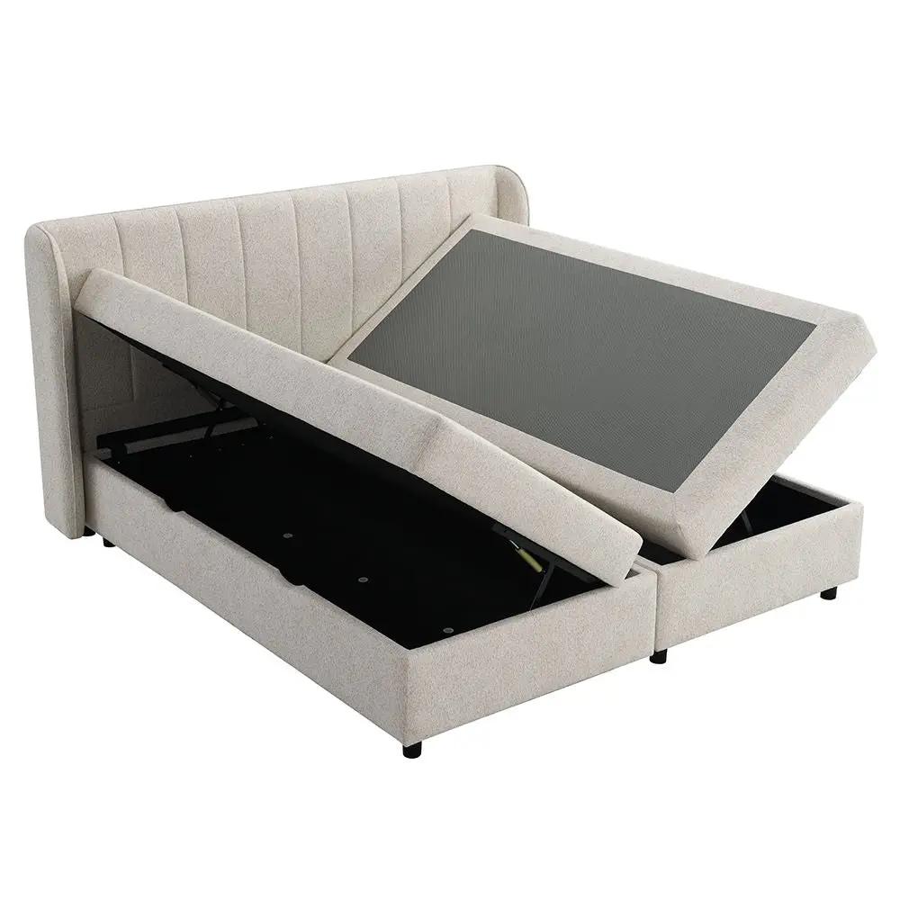 Adonia - Queen Bed With Storage - Beige by Unique Piece Furniture