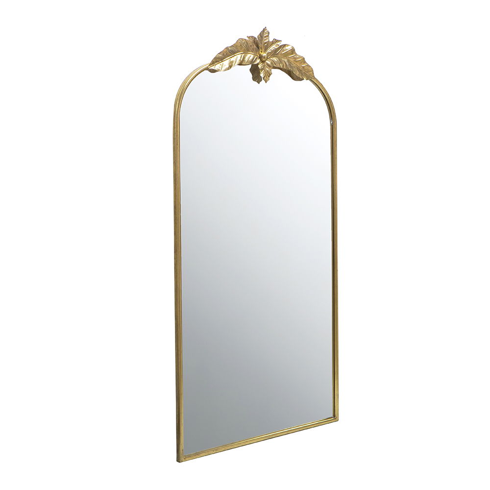 Arched Wall Mirror With Metal Frame, Wall Mirror For Living Room, photo 5 of 14