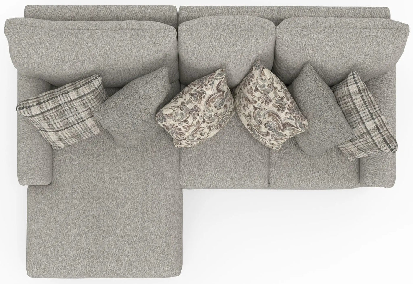 Livingston - Sectional With Comfort Coil Seating And Accent Pillows Included by Unique Piece Furniture
