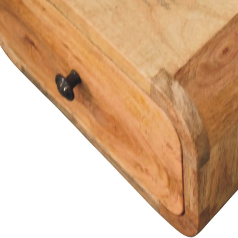 Avora Mini Wall-Mounted Oak-ish Nightstand, 1-Drawer by HouseOfZazla