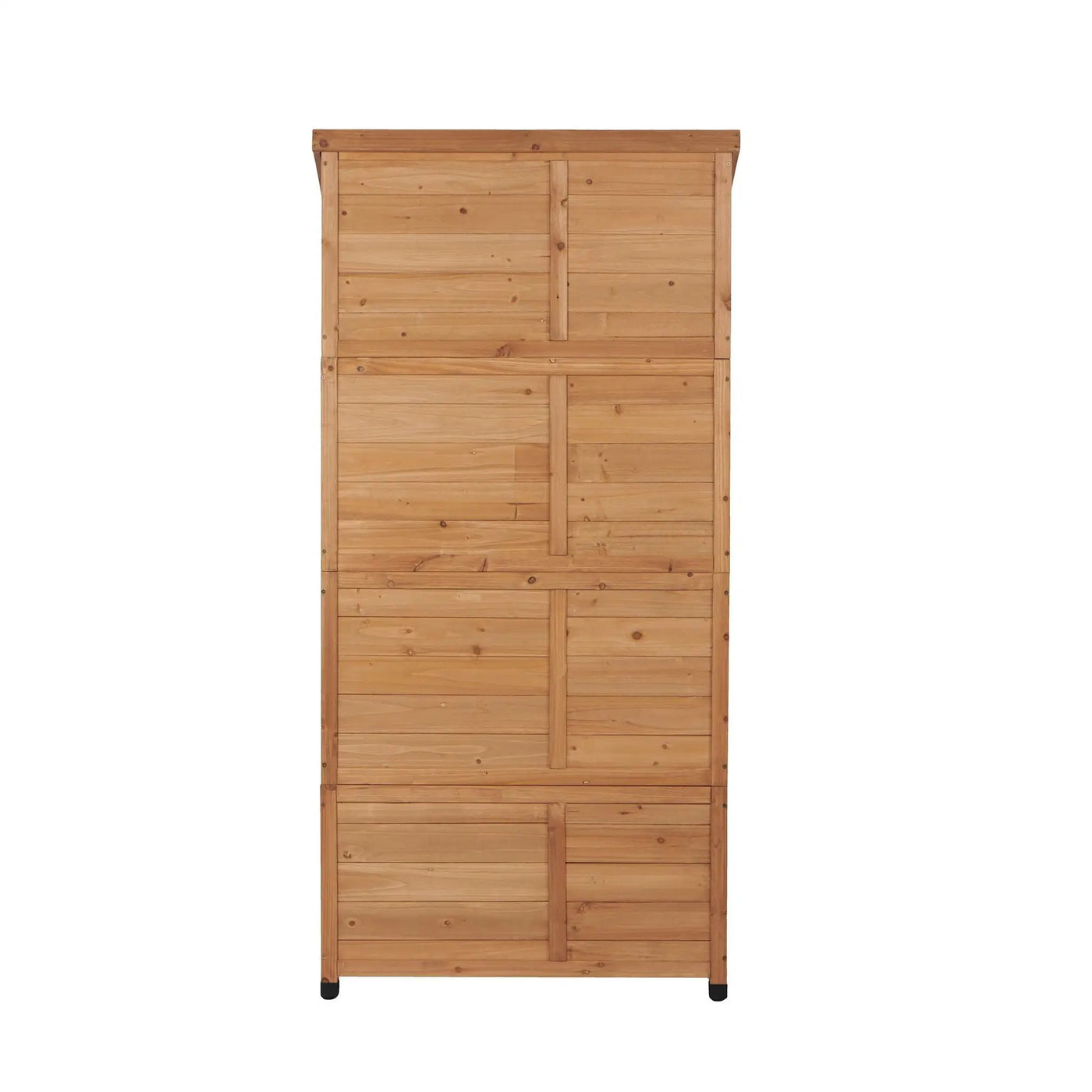 Outdoor Storage Shed With Vertical Tool Cabinet For Backyard by HouseOfZazla