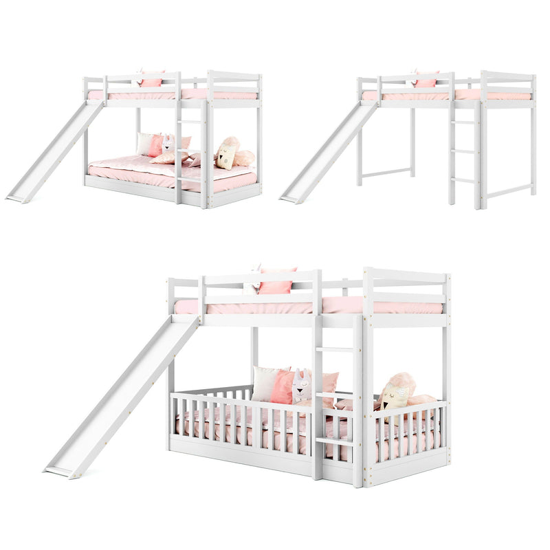 Functional Bunk Bed & Convertible Ladder And Slide by HouseOfZazla
