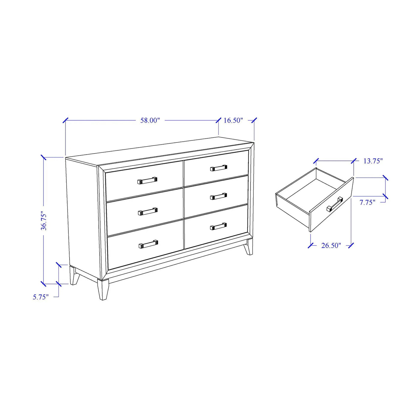 Mirage - 5 Piece Bedroom Set by HouseOfZazla