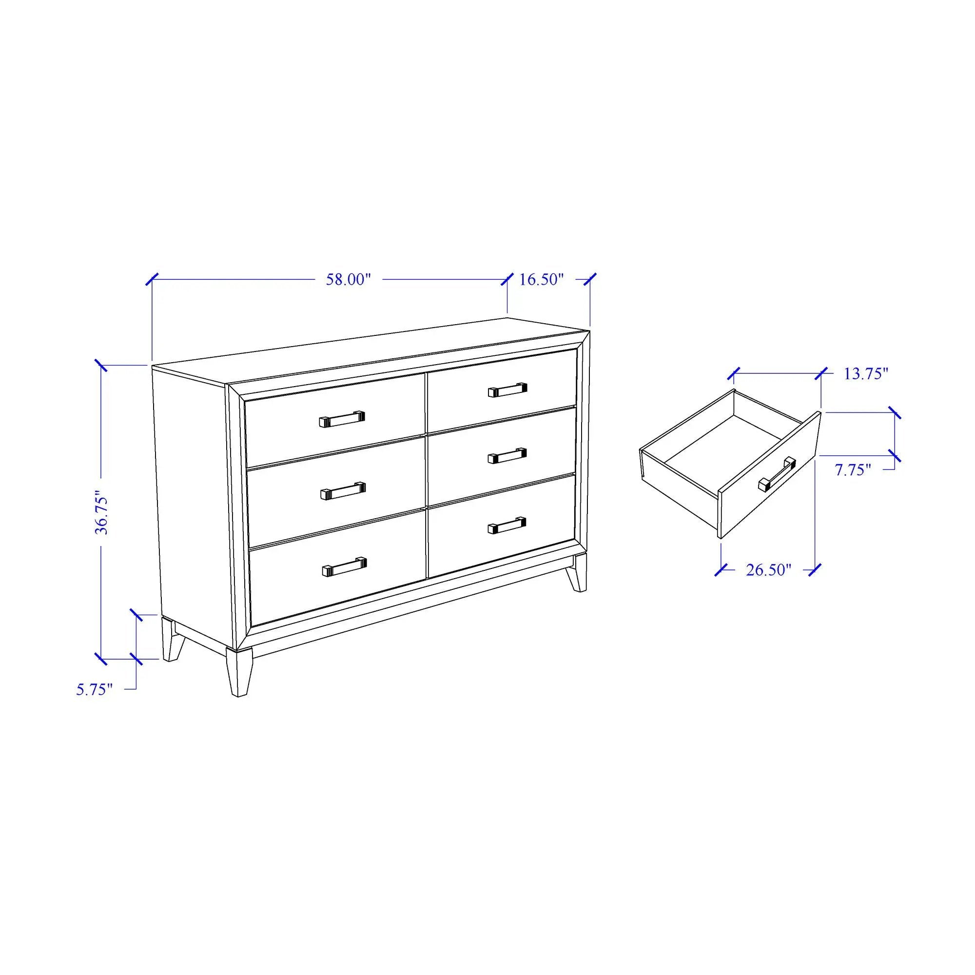 Mirage - Dresser by Unique Piece Furniture