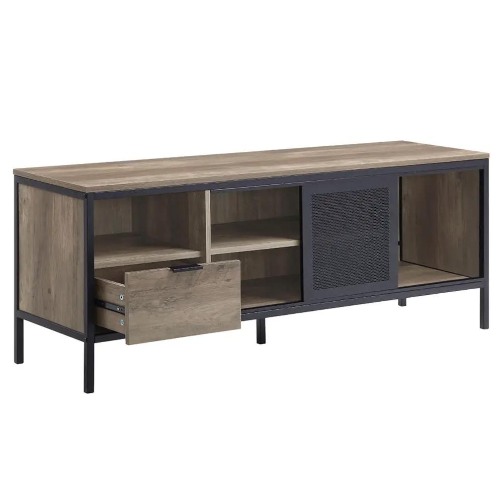 Nantan - 21" TV Stand - Rustic Oak & Black by Unique Piece Furniture