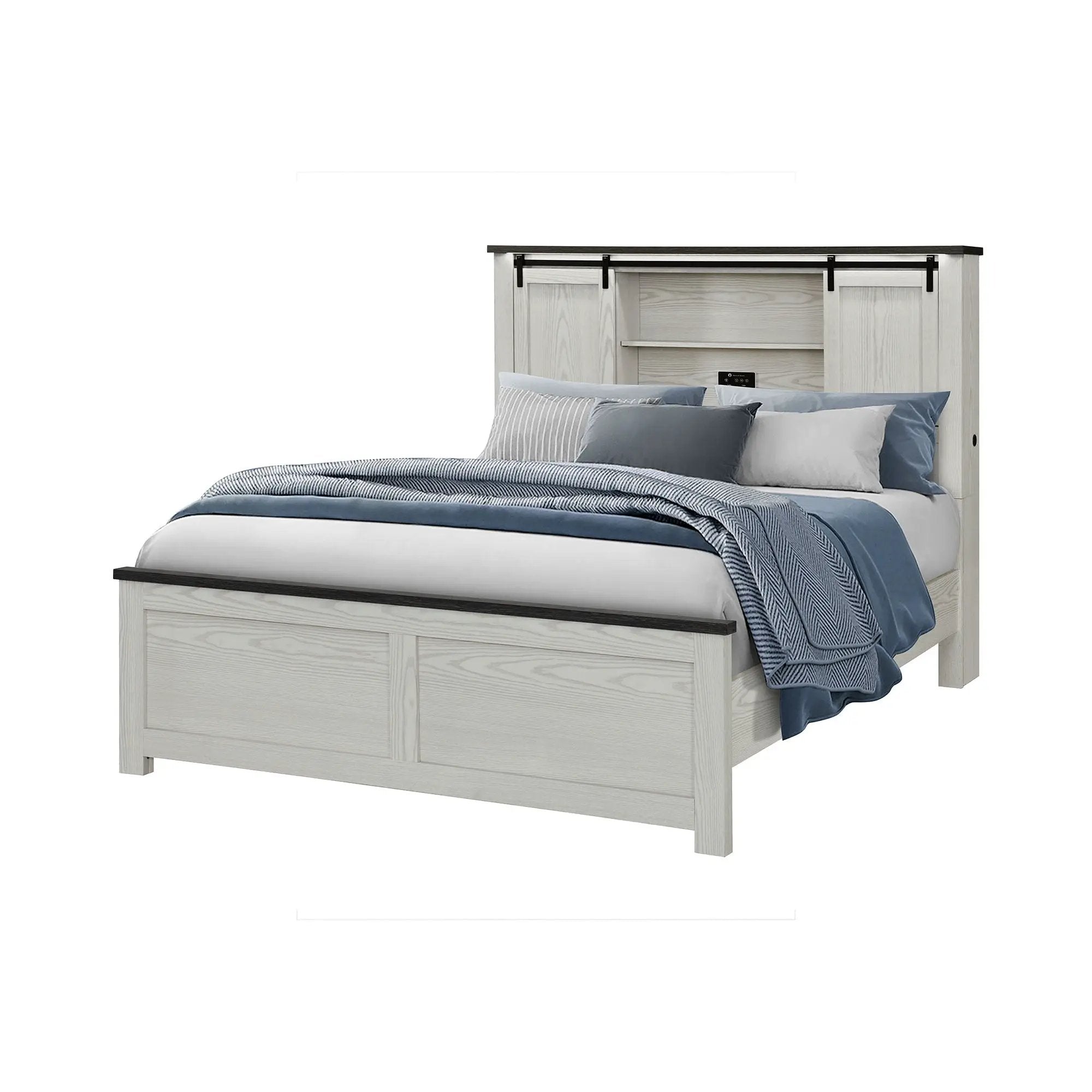 Avery - Bed With Bookcase Headboard by Unique Piece Furniture