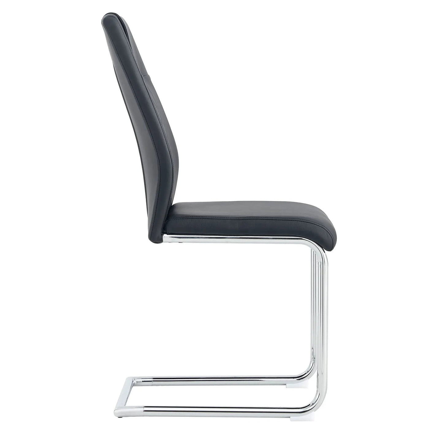 Modern Dining Chairs With Padded Seat, Metal Legs by HouseOfZazla