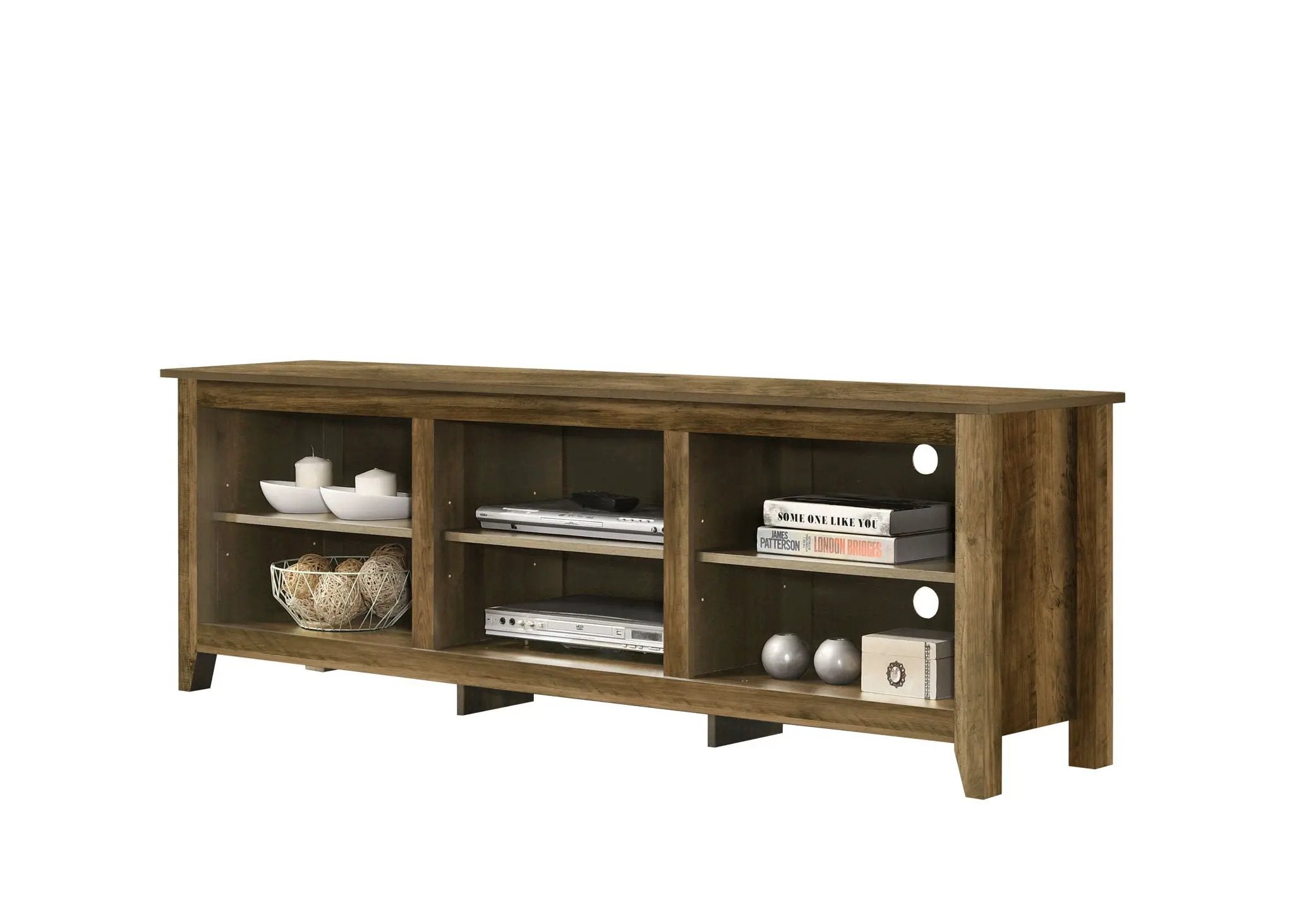 Benito - TV Stand With Open Shelves And Cable Management by HouseOfZazla