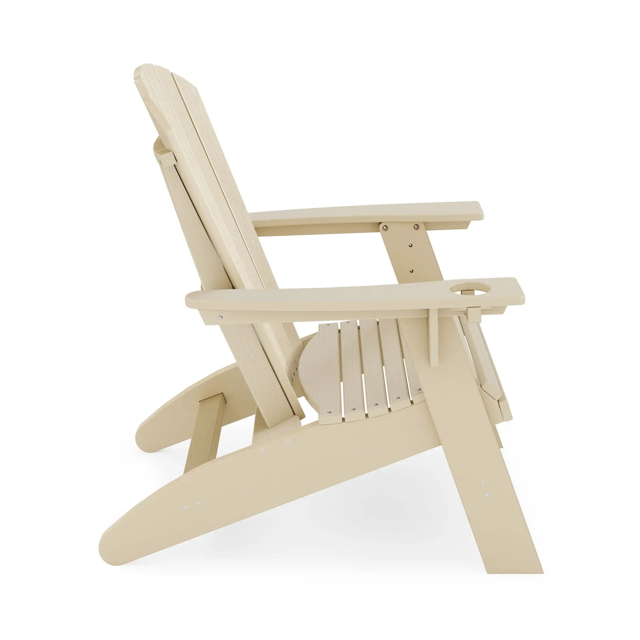 Adirondack Chair Sturdy HDPE Poly Lumber For Poolside, Patio, And Garden Relaxation by HouseOfZazla
