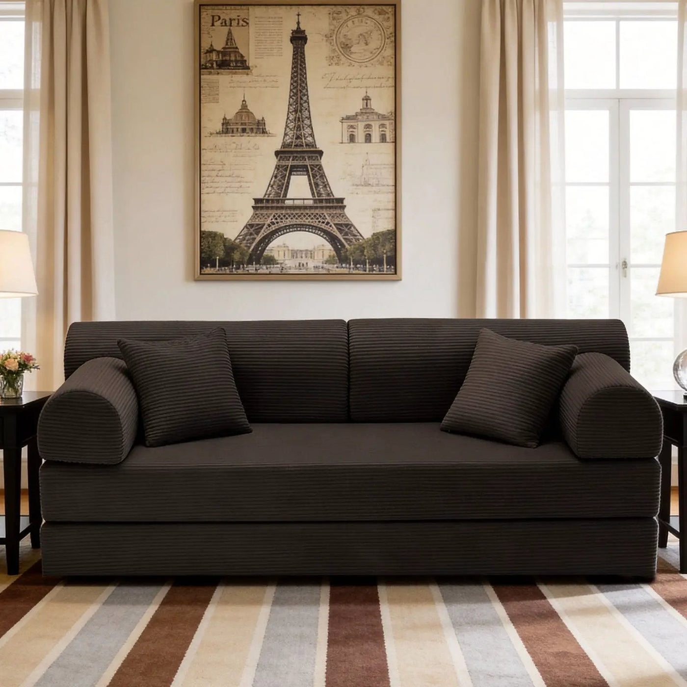 Convertible Sleeper Sofa Bed, Floor Lounge Couch For Living Room by HouseOfZazla