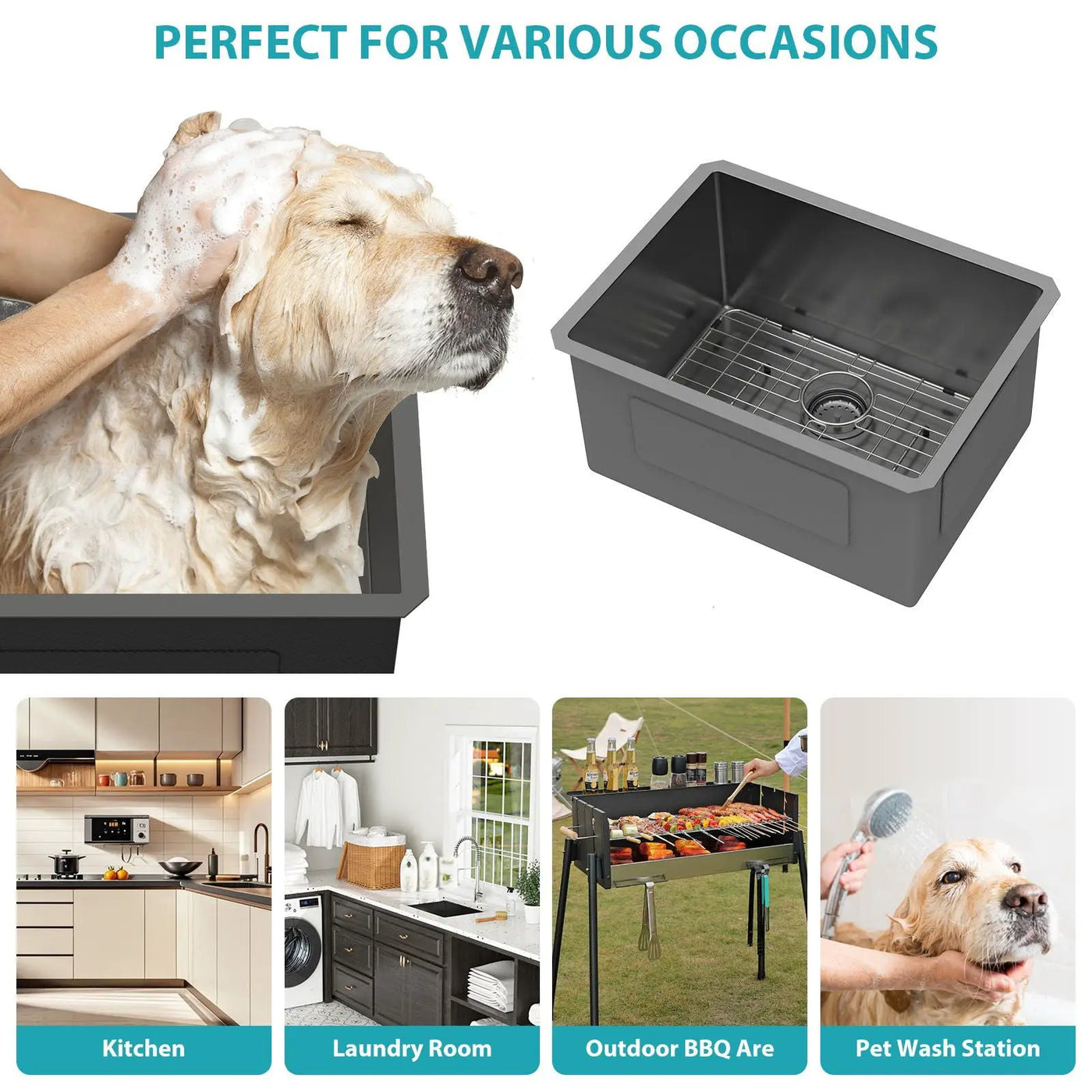 Undermount Kitchen Sink With Deep Single Bowl by HouseOfZazla
