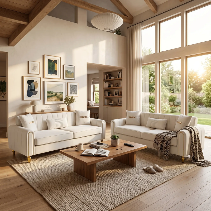 FX-P11-CW-2PC Sofa Modern by HouseOfZazla