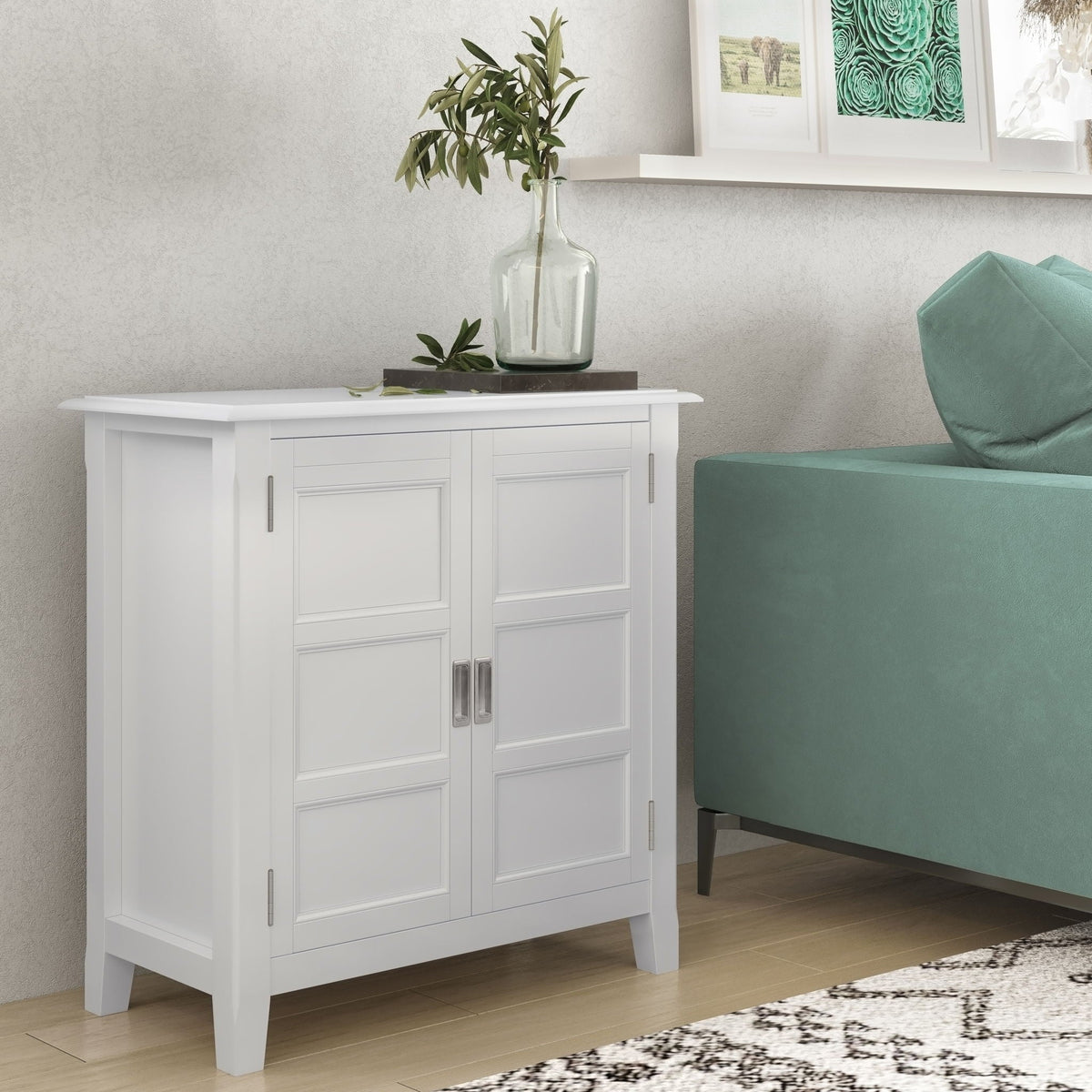 Handcrafted Low Storage Cabinet with Adjustable Shelves - Multiple Colors, photo 16 of 40