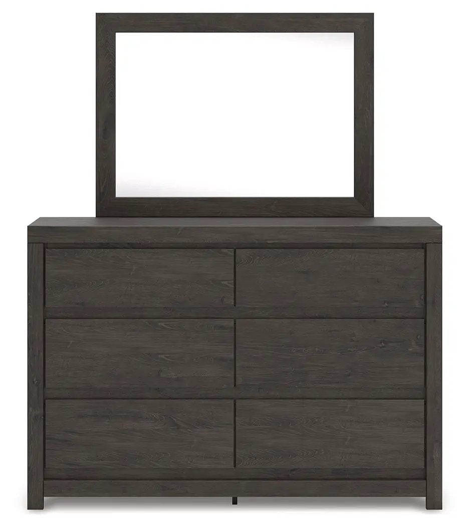 Fraluna - Dresser And Mirror - Charcoal by Unique Piece Furniture