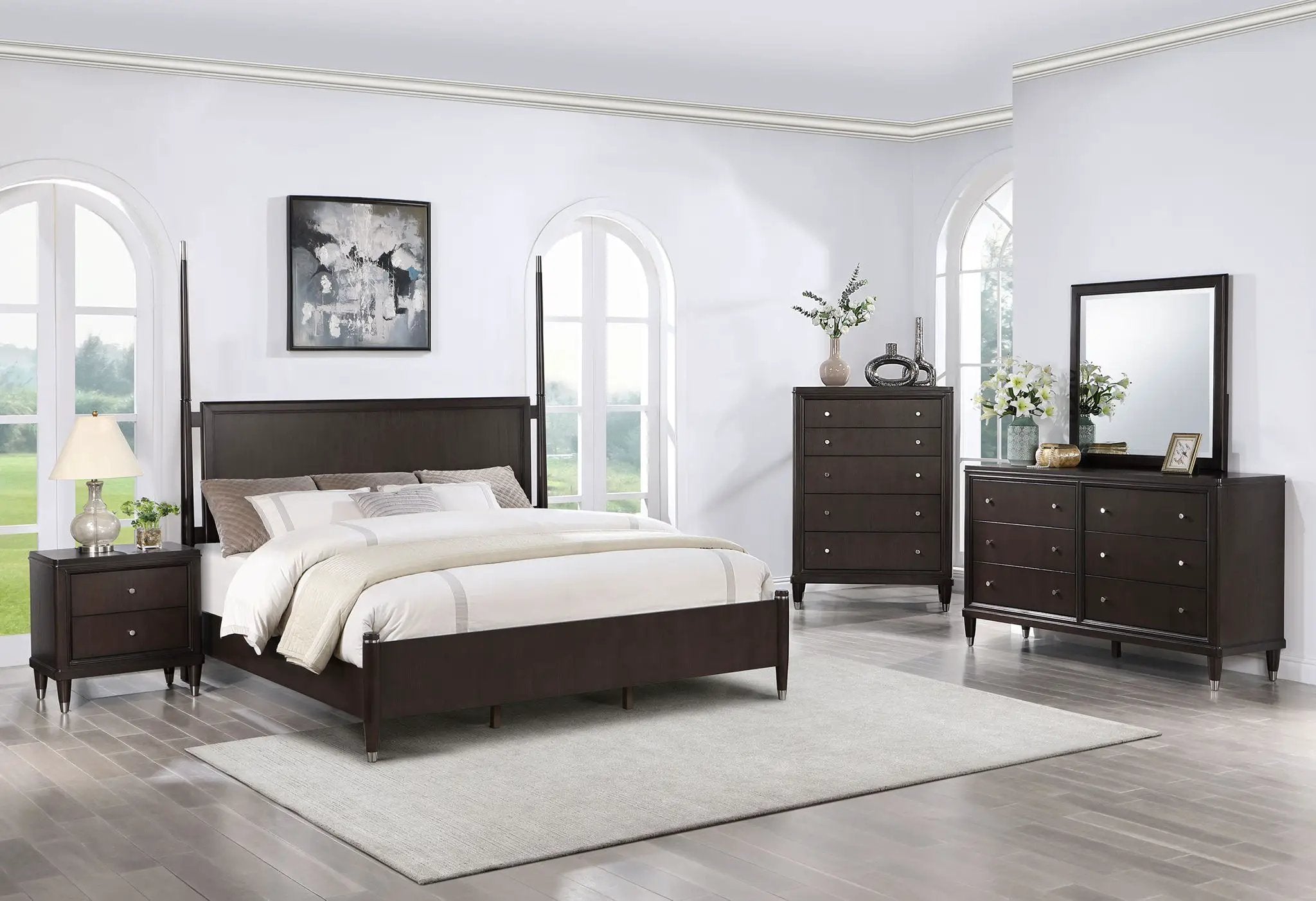 Emberlyn 5-piece Queen Bedroom Set Brown by Unique Piece Furniture