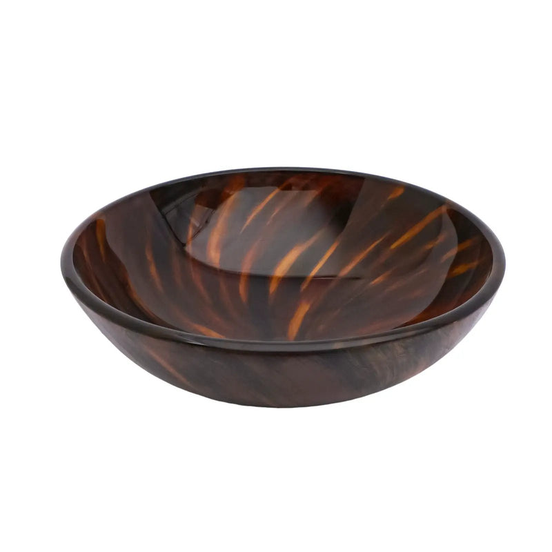 Vessel Bathroom Sink With Pop Up Drain, Round Bowl Design For Bathrooms - Brown by HouseOfZazla