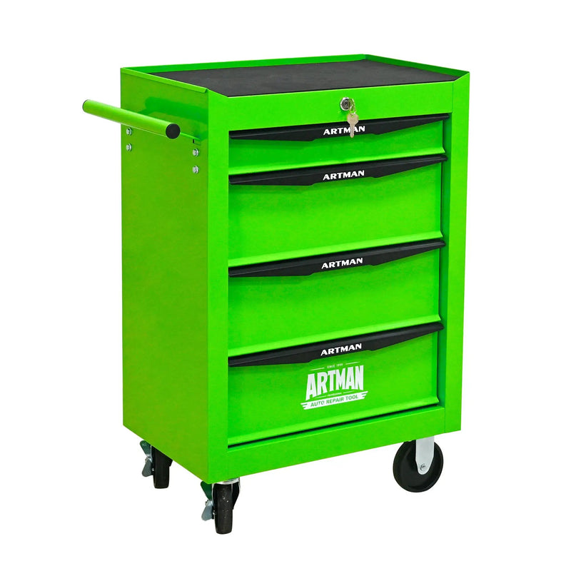 Rolling Metal Tool Chest with 4 Drawers - Green by HouseOfZazla