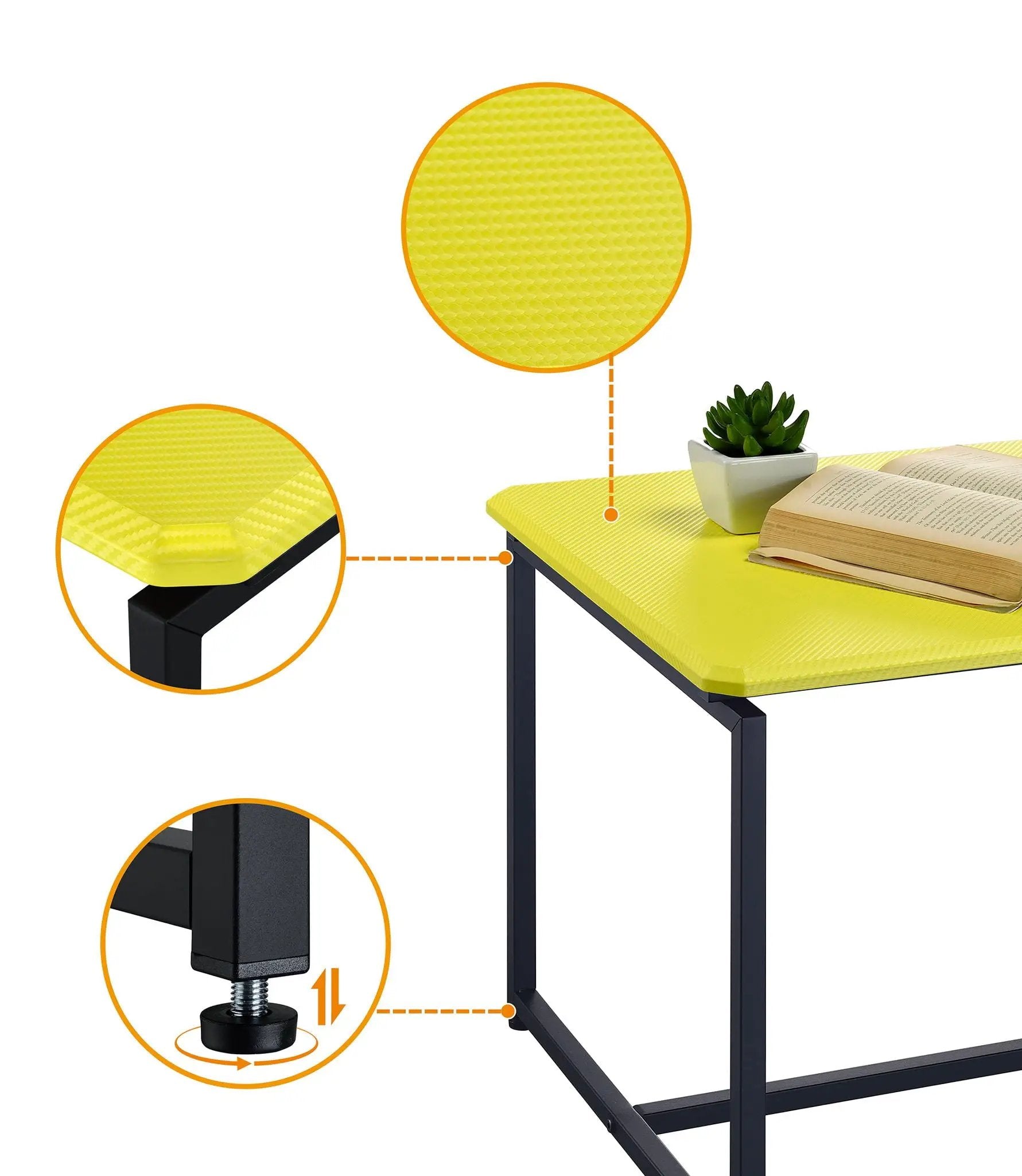 GT - 3 Piece Carbon Fiber Wrap Coffee Table And End Table (Set of 3) by Unique Piece Furniture