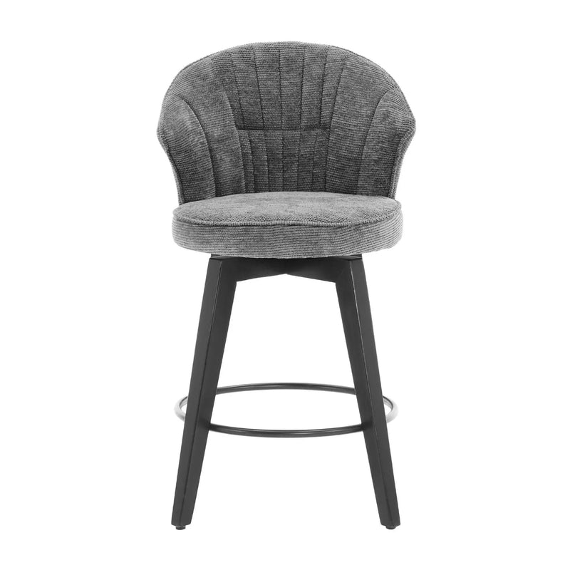 Wing Back Swivel Bar Stools (Set of 2) by Unique Piece Furniture