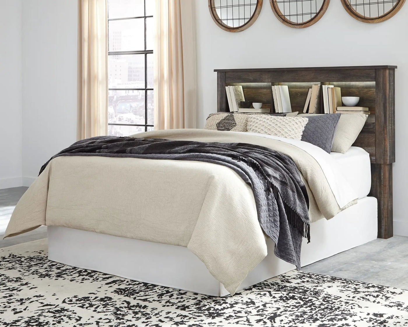Drystan - Bookcase Headboard by Unique Piece Furniture