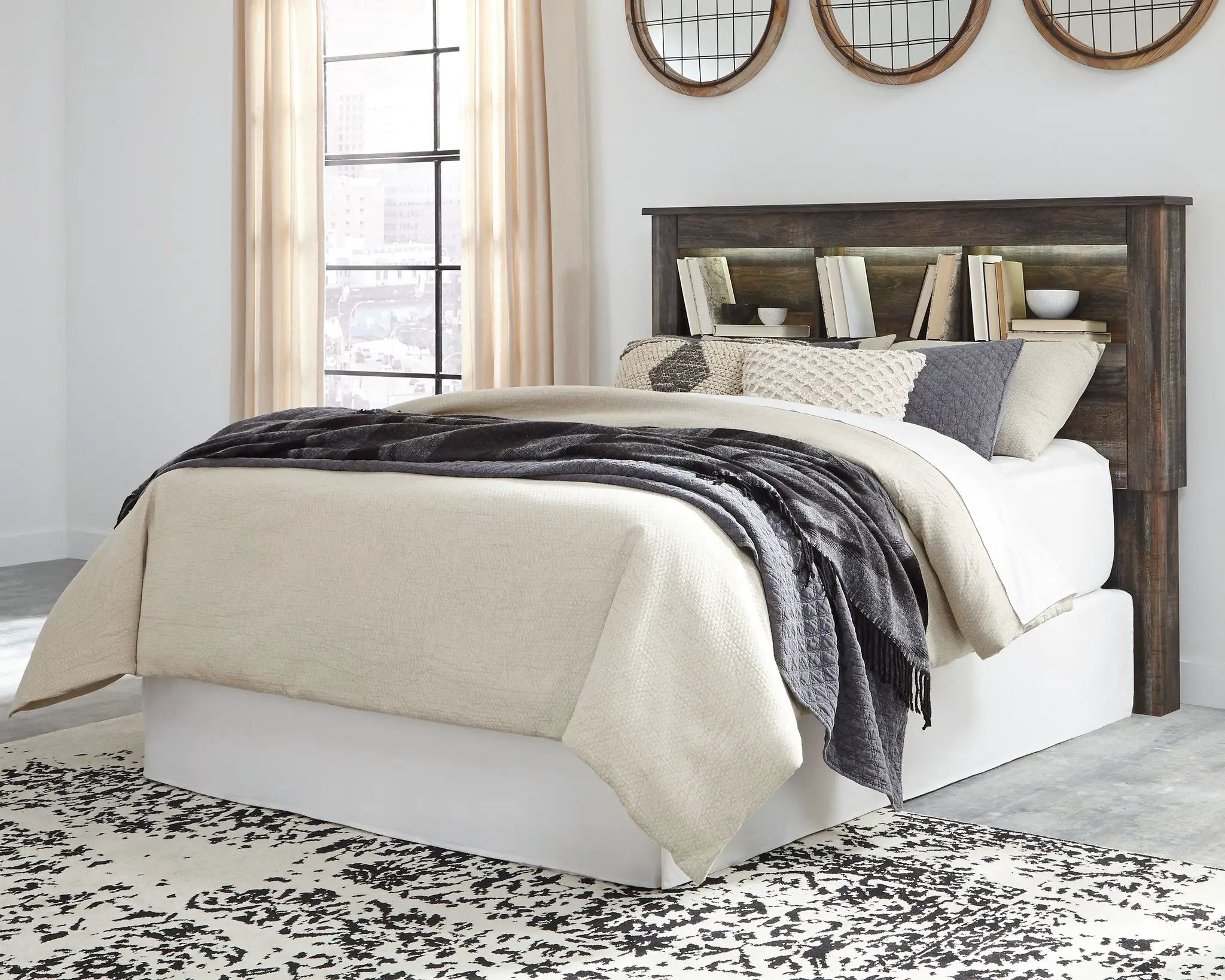 Drystan - Bookcase Headboard by Unique Piece Furniture