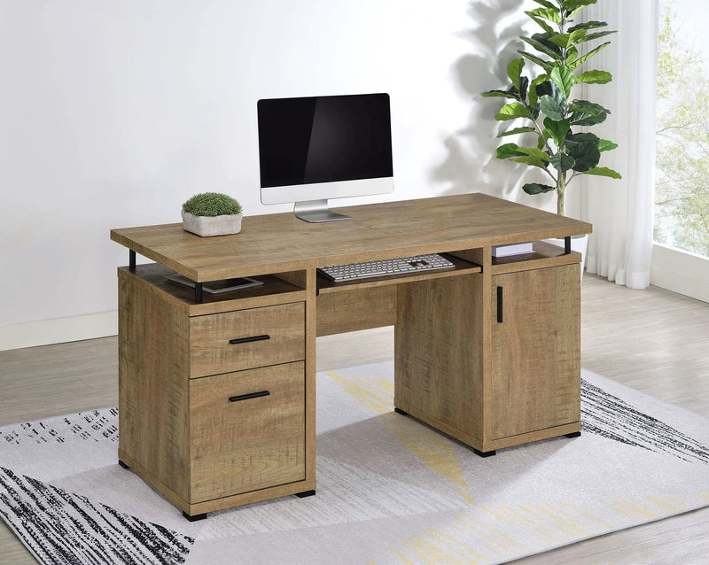 Tracy 55-inch 2-drawer Office Computer Desk Mango by Unique Piece Furniture