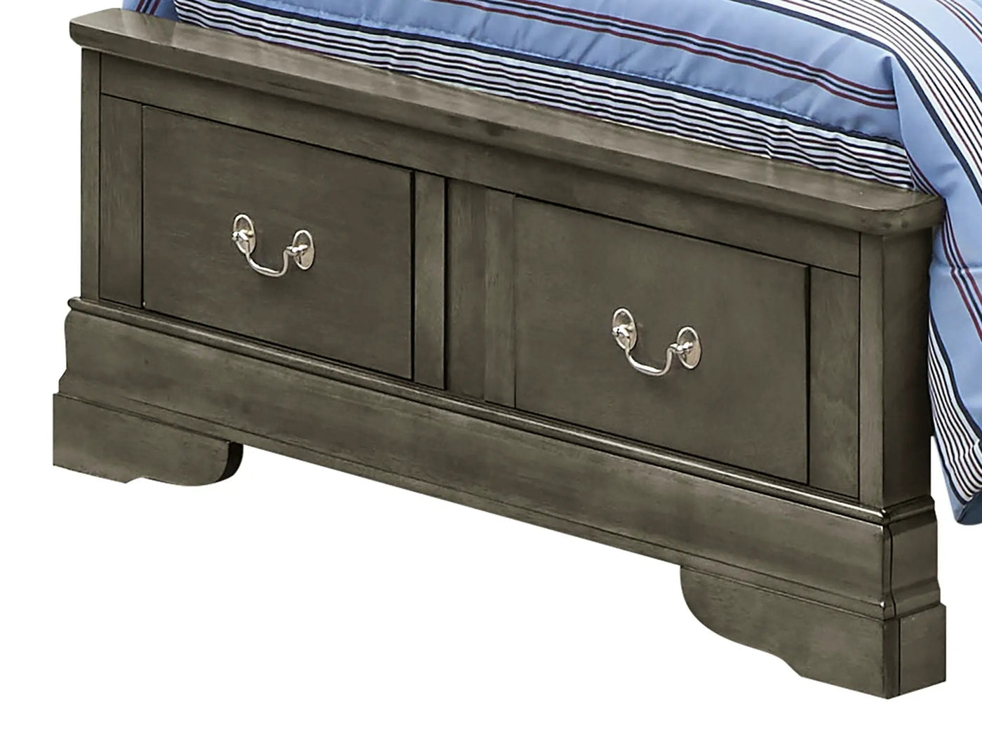Upholstered Panel Sleigh Bed Design by HouseOfZazla