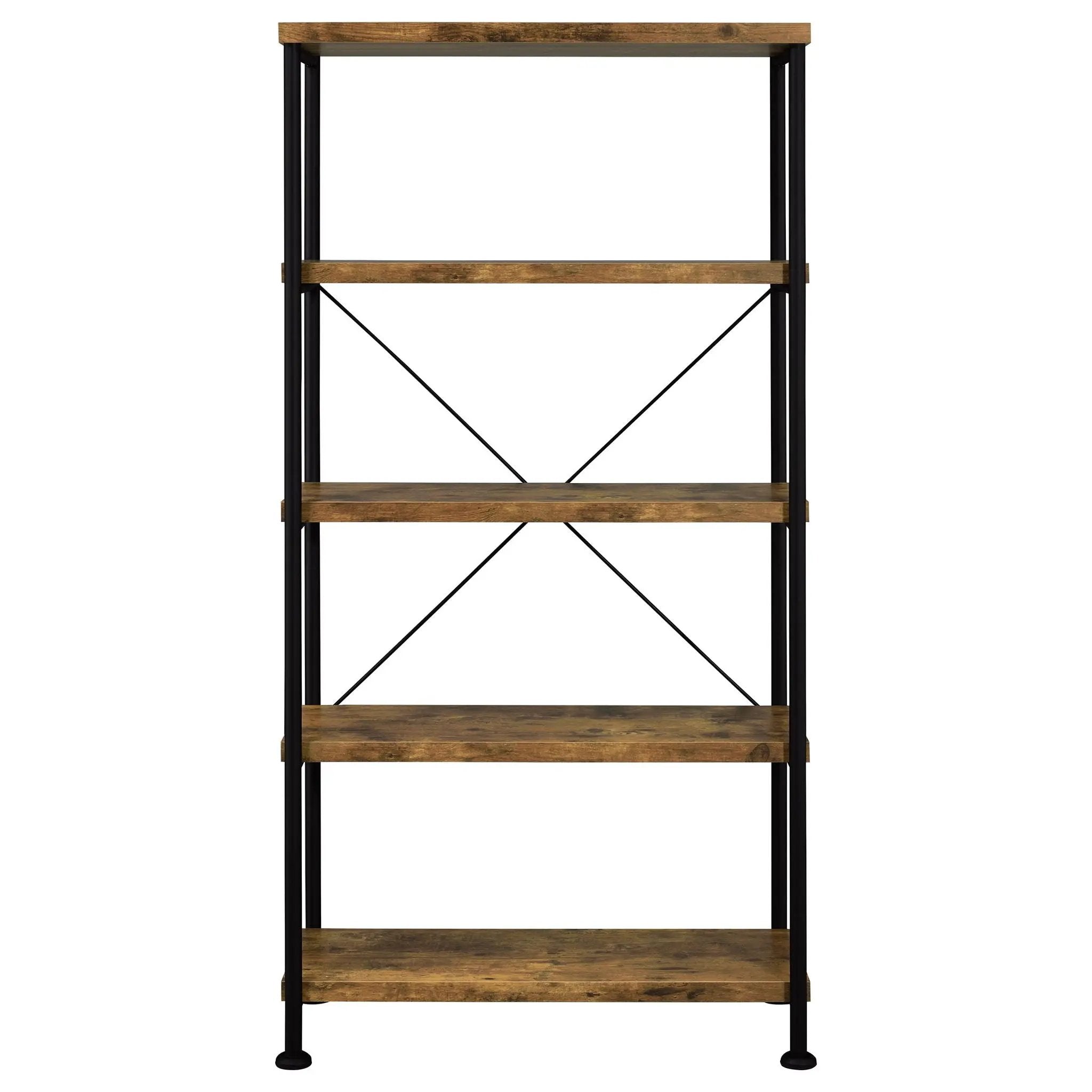 Analiese 63-inch 4-shelf Bookshelf Rustic Nutmeg by Unique Piece Furniture