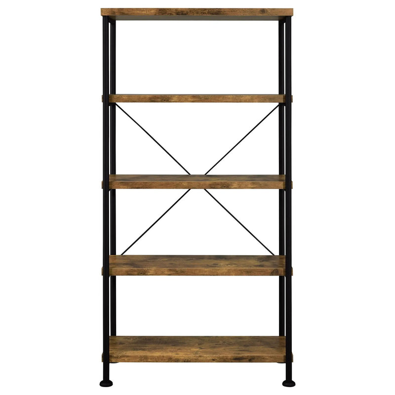 Analiese 63-inch 4-shelf Bookshelf Rustic Nutmeg by Unique Piece Furniture