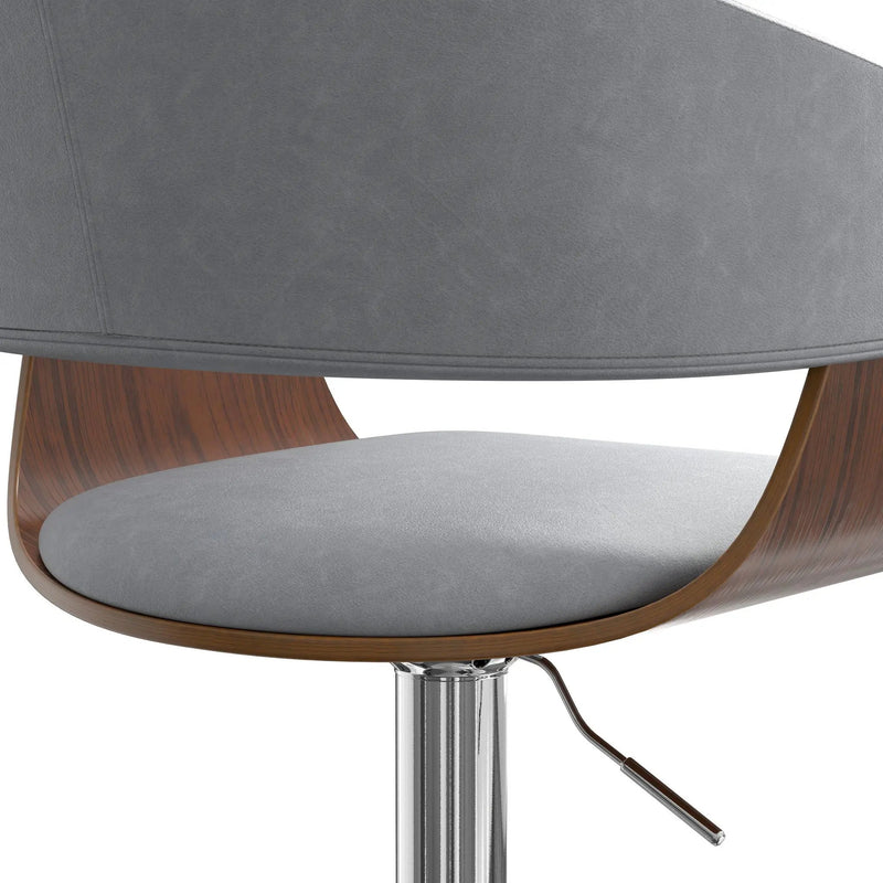 Lowell - Adjustable Swivel Bar Stool - Stone Gray by HouseOfZazla