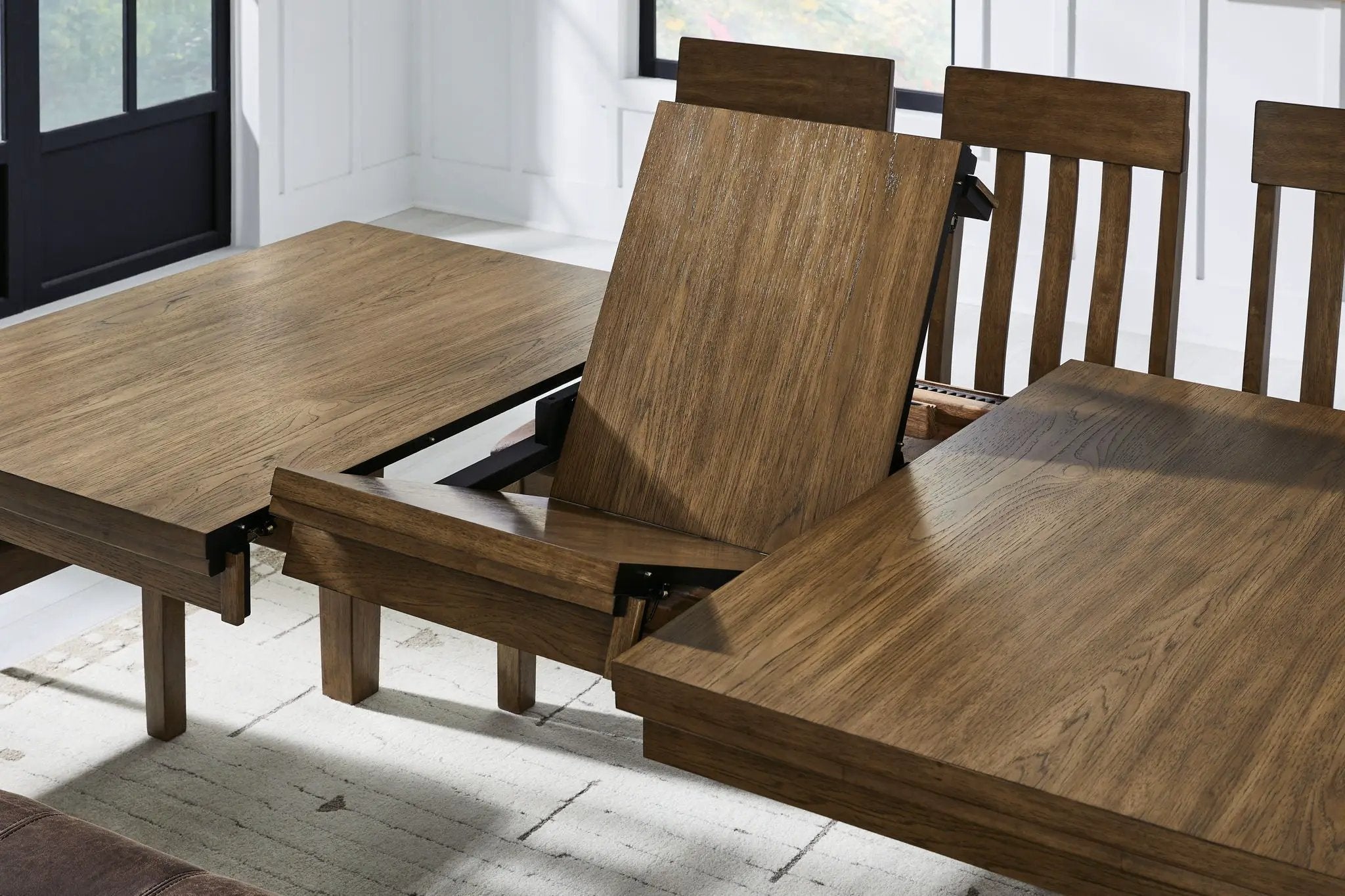 Urbinforte - Dining Room Butterfly Extension Table - Light Brown by Unique Piece Furniture
