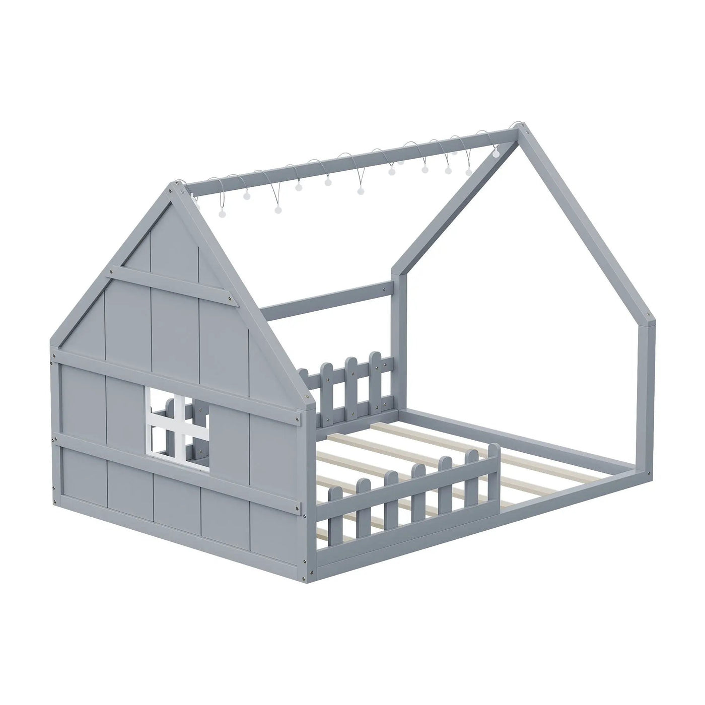House Bed With Window And Fence by HouseOfZazla