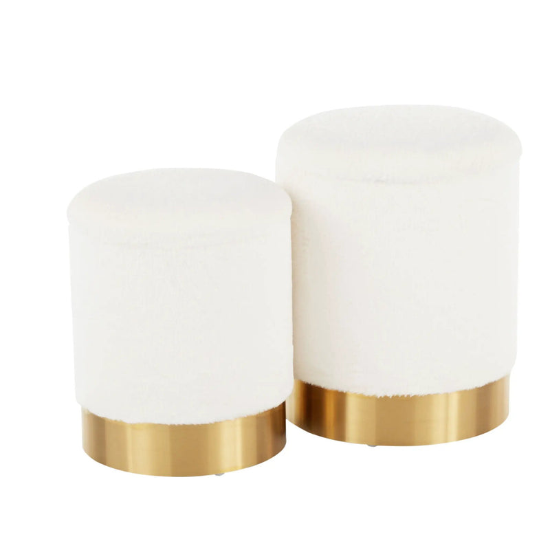 Marla - Contemporary Nesting Ottoman Set by Unique Piece Furniture