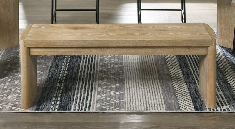 Magnus - Wide Dining Bench - Wooden Oak by HouseOfZazla