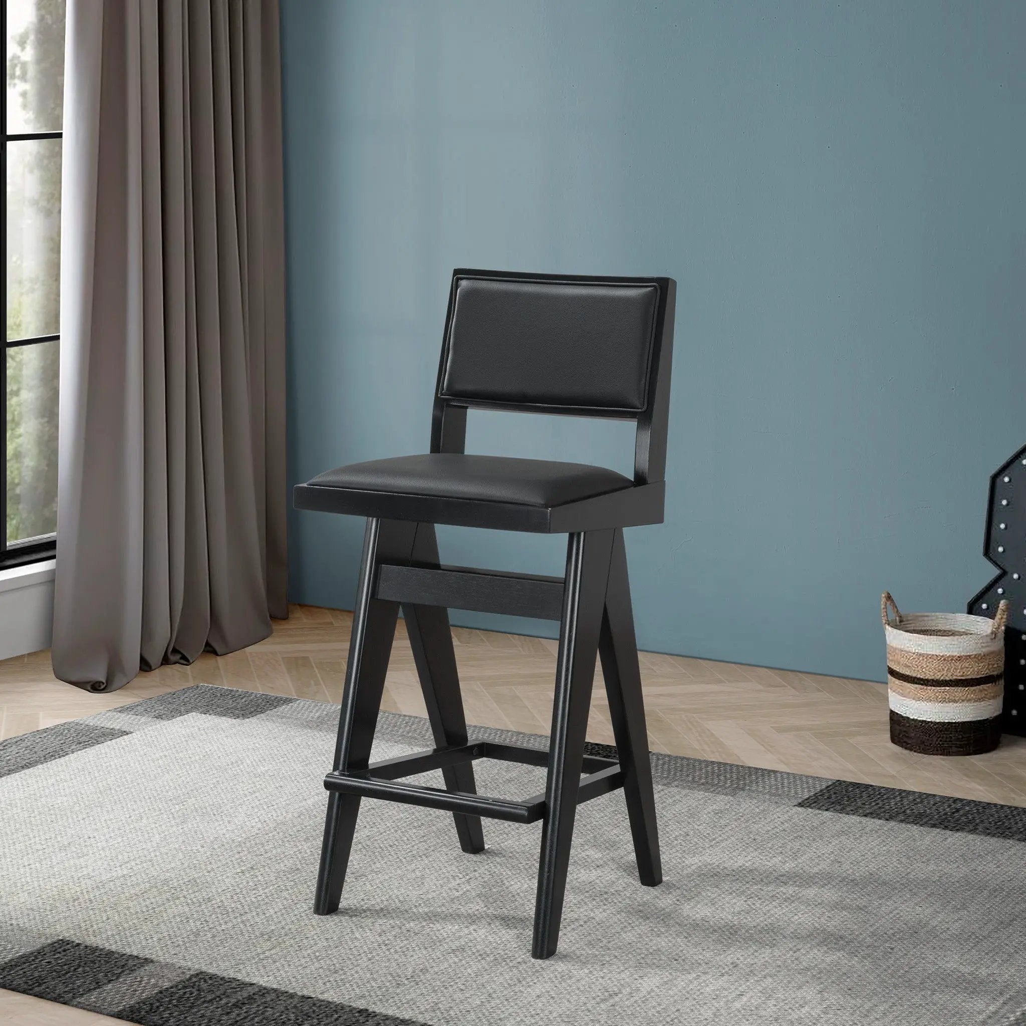 Keira - Bar Stool (Set of 2) - Black by HouseOfZazla