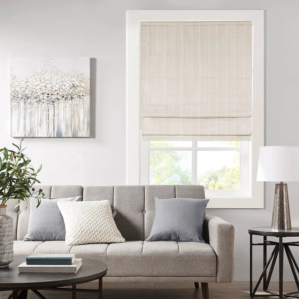 Basketweave Room Darkening Cordless Roman Shade by HouseOfZazla