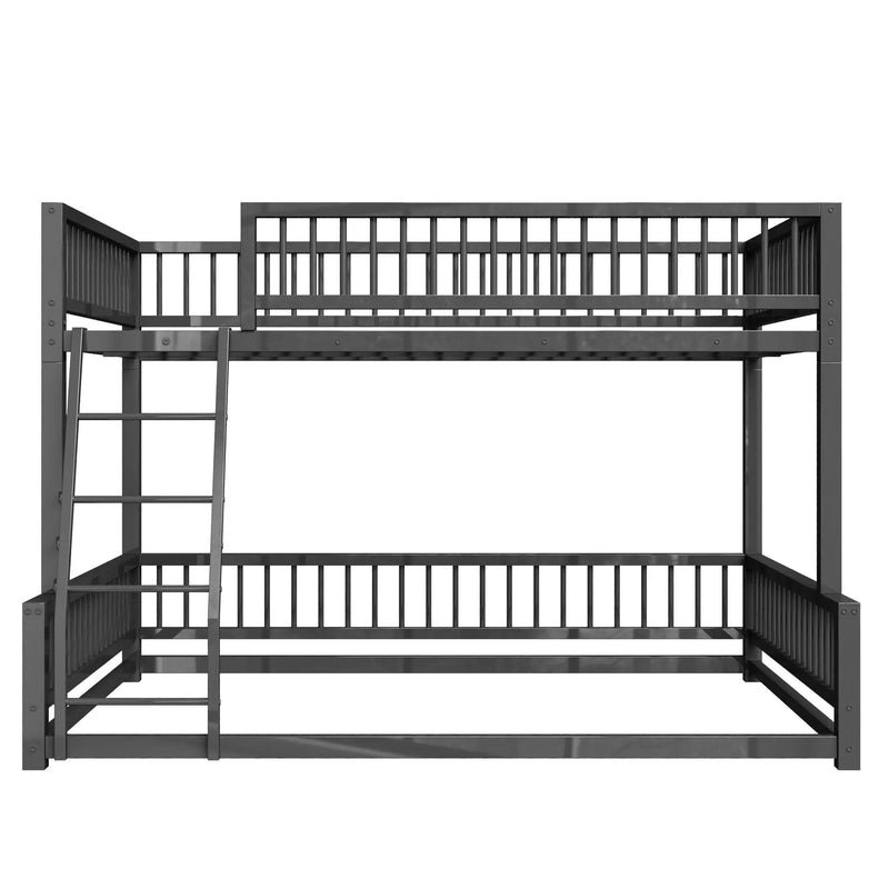 Bunk Bed With Ladder And Safety Guardrails by HouseOfZazla