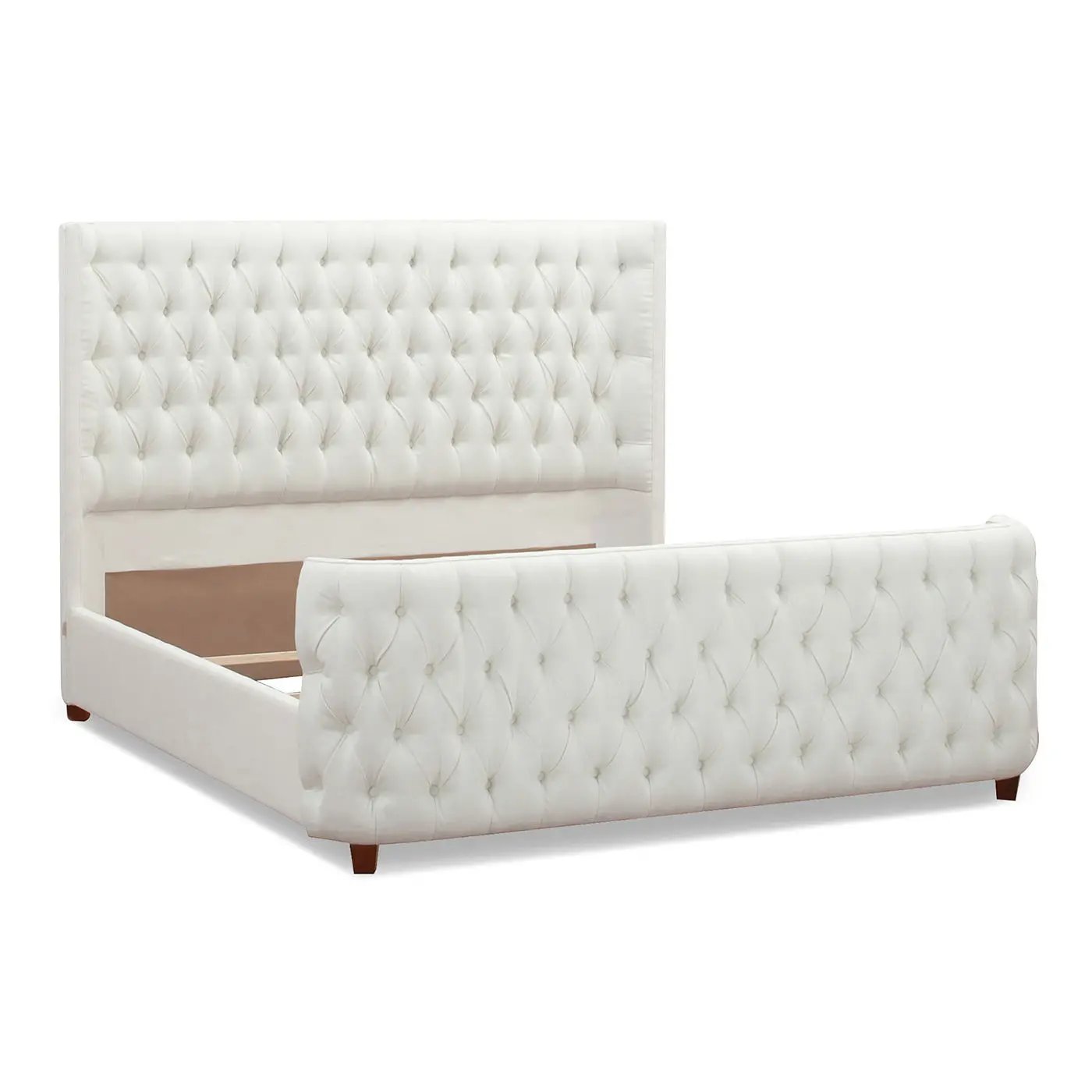 Brooklyn - Tufted Panel Bed Headboard And Footboard Set by HouseOfZazla