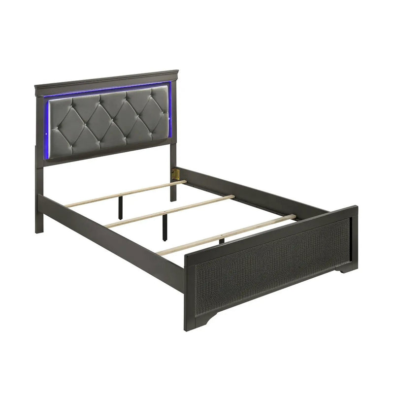 Blaze - Modern Bedroom Set With LED Headboard by HouseOfZazla