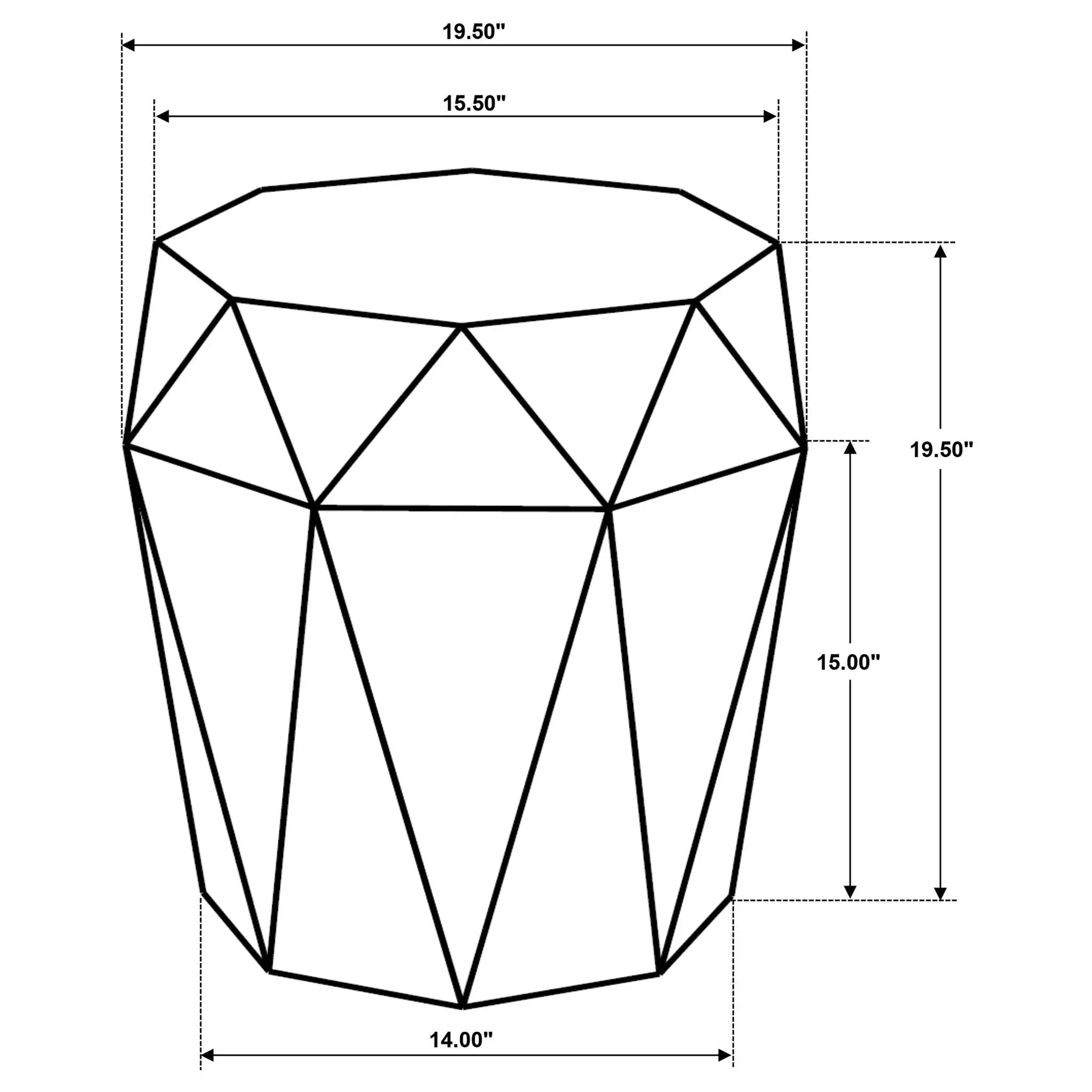 Jacinto Octagonal Solid Mango Wood Side Table Natural Brown by Unique Piece Furniture