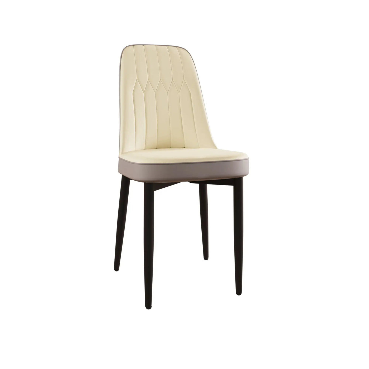 Modern Dining Chair With Cushions And Metal Legs by HouseOfZazla