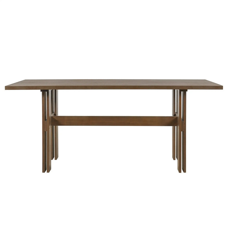 Modern Wooden Dining Table for 4 to 6 People by HouseOfZazla