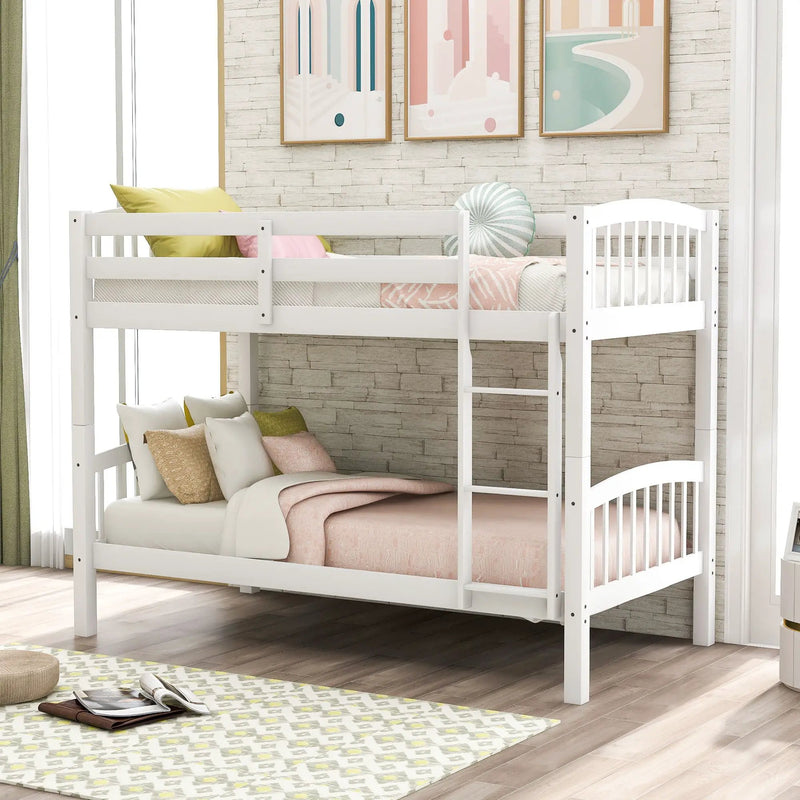 Solid Construction Bunk Bed With Ladder by Unique Piece Furniture